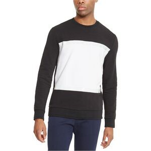 Kenneth Cole Mens Pieced Sweatshirt, Black, 2XL, DM